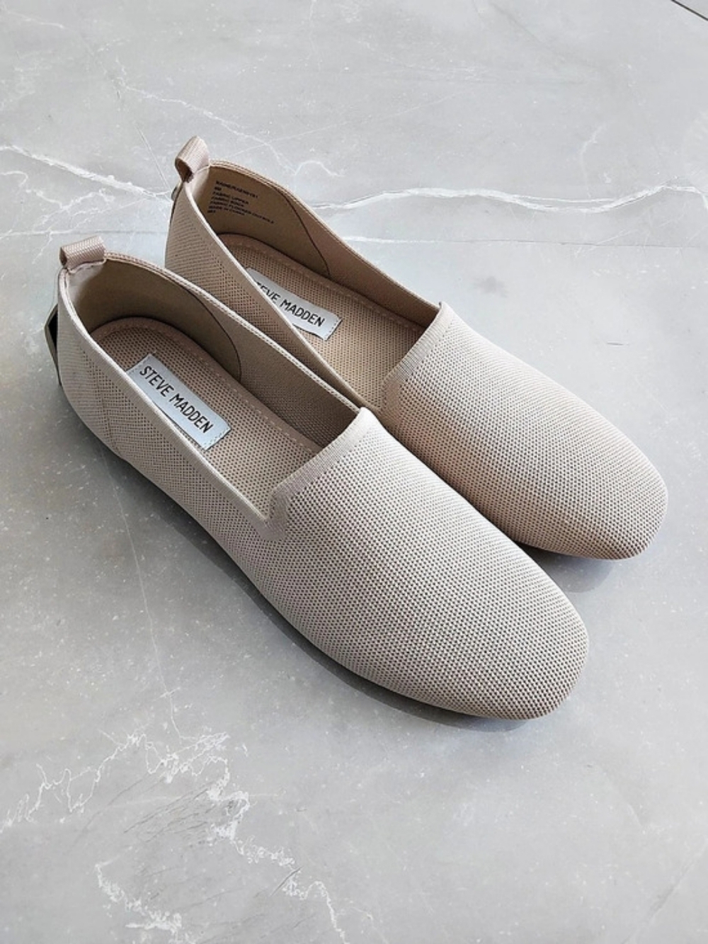 Steve Madden Ravenna Slip-On Flats in Beige US 9 NWT